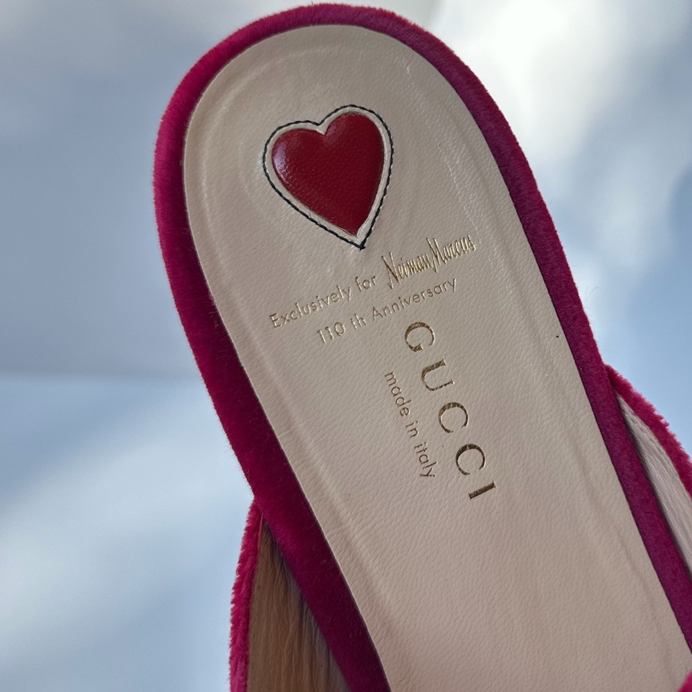 Gucci Princetown raspberry velvet slipper - Picture 10 of 12